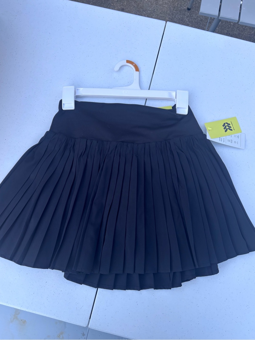 Pleated Black Women’s Skort